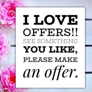 MAKE OFFER & BUNDLE
( All Offers Welcome)